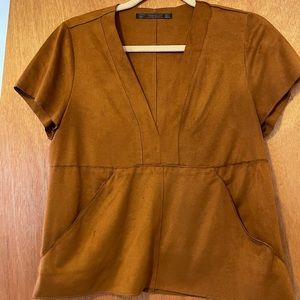 Suede Top